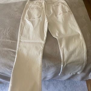 Never been worn white/tan wide leg jean.
